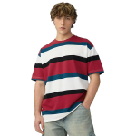Retro Vibe Striped & Printed Relaxed Fit T-shirt