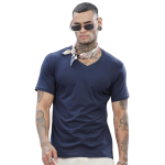 Self Design V-Neck T-shirt