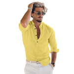 Men's Solid Regular Fit Dress Shirt