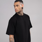 Mens Printed Oversized Tshirts, Backside Printed Drop Shoulder Tshirt