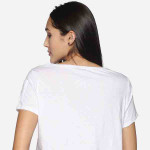 Women White Pure Cotton Crop Top
