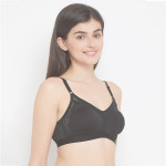 Black Lace Non-Wired Non Padded T-shirt Bra