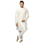 Silk Solid Kurta Churidar Pyjama Set for Men