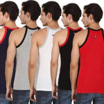 Men's Multicolor Jim Vest Cotton Wear ( 5 Pcs Of Pack) Mens ,Cotton Jim Vest