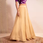 Gajra Gang by Fashion Pataka Gold Skirt