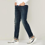 Men Blue Relaxed Fit Light Fade Jeans