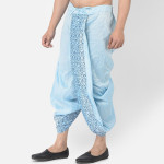 Men Blue Printed Dhoti Pants