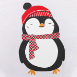 Men White & Red Printed Pure Cotton Night suit