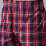 Men Grey & Maroon Cotton Night suit