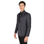 Solid Single Breasted Formal Blazer