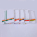 Plain White Cotton Vesti, Size: Free Size