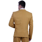 Mustard Single Breasted Two Piece Suit Set