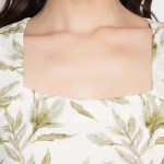 Women Botanical Print A-line Dress