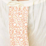 Men Off White & Orange Printed Dhoti Pants
