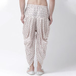 Men Off-White & Red Printed Dhoti