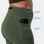 Women Olive Super Stretchy & High Waisted The Ultimate Leggings